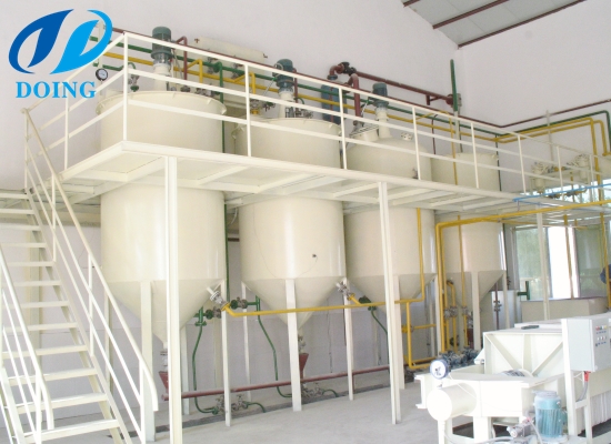 Batch type edible oil refinery plant